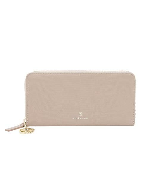 CLATHAS/クレイサス ペーシュ ラウンド長財布 ピンク F CLATHAS/クレイサス ペーシュ ラウンド長財布 ピンク F