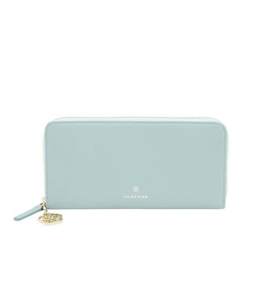 CLATHAS/クレイサス ペーシュ ラウンド長財布 ミント F CLATHAS/クレイサス ペーシュ ラウンド長財布 ミント F