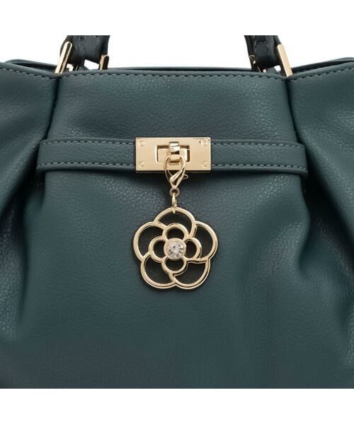 【美品】CLATHAS クレイサス2way ブラック ハンドバッグ チャーム クレイサス CLATHAS ポルサ 2WAYハンドバッグ （ブラック
