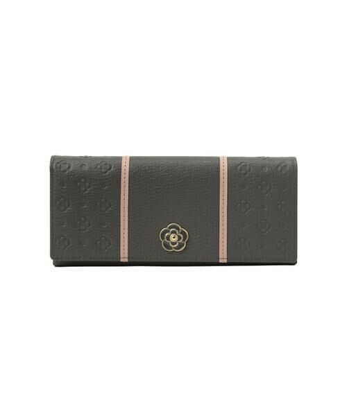 CLATHAS / クレイサス 財布・コインケース・マネークリップ | クレイサス CLATHAS ソフィア かぶせ長財布（グレー）
