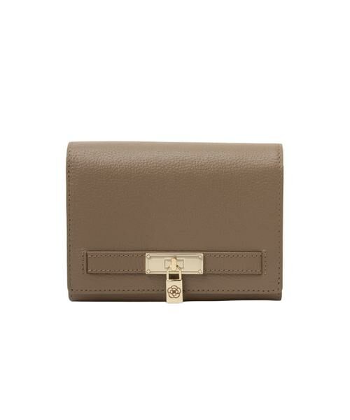 CLATHAS / クレイサス 財布・コインケース・マネークリップ | クレイサス CLATHAS イヴェット 二つ折り財布（グレージュ）