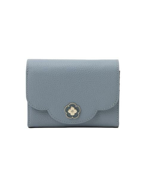 CLATHAS / クレイサス 財布・コインケース・マネークリップ | クレイサス CLATHAS ペルル 二つ折り財布（ブルー）