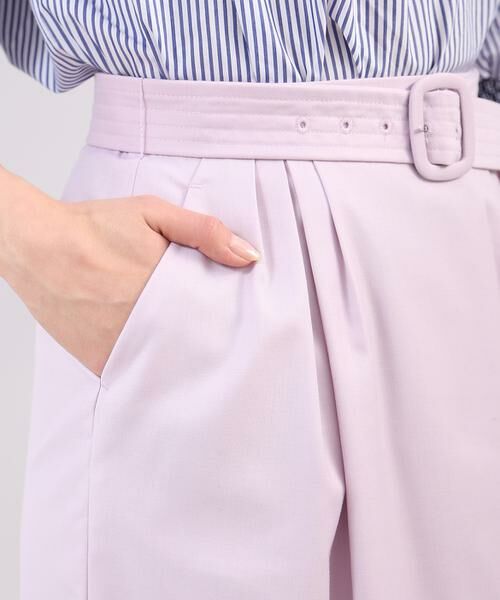 INED CLARO / イネドクラロ ミニ・ひざ丈スカート | 《WEB限定大きいサイズ》ベルト付きペンシルタイトスカート | 詳細6