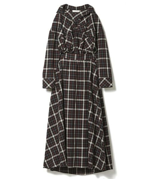 セール Musee コットンチェックシャツワンピース ミニ丈 ひざ丈ワンピース Clear Impression クリアインプレッション ファッション通販 タカシマヤファッションスクエア