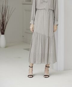 ＊＊INED CLARO / イネドクラロ ロング・マキシ丈スカート | ジオメトリックプリントスカート