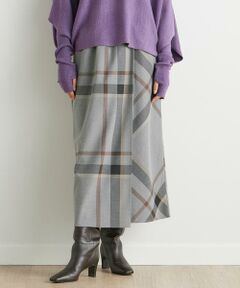 ＊＊INED CLARO / イネドクラロ ロング・マキシ丈スカート | オーバーチェックスカート