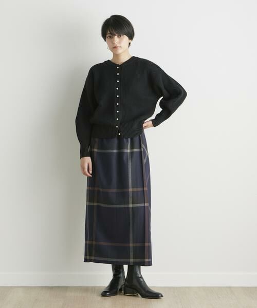 INED CLARO / イネドクラロ ロング・マキシ丈スカート | オーバーチェックスカート | 詳細9
