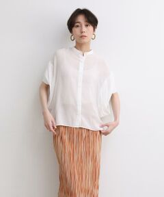 ＊＊INED CLARO / イネドクラロ シャツ・ブラウス | バンドカラードルマンブラウス