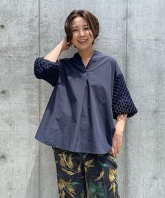 ＊＊INED CLARO / イネドクラロ シャツ・ブラウス | スリーブレーススキッパーシャツ