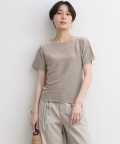 カットプリーツTシャツ