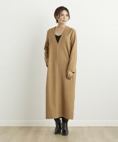 ＊＊INED CLARO / イネドクラロ ミニ丈・ひざ丈ワンピース | Vネックワンピース