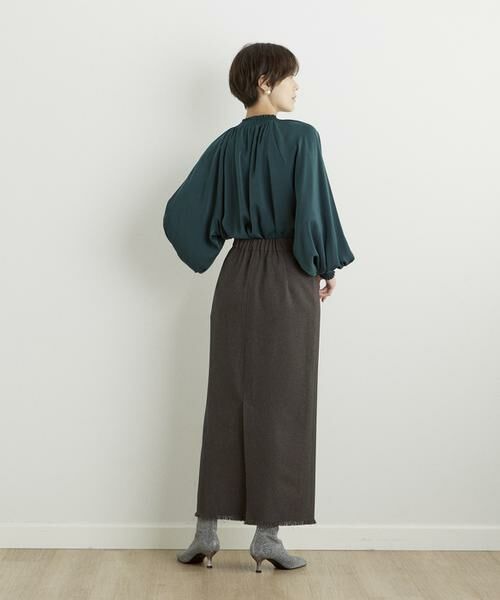 サージストレッチタイトスカート （ミニ・ひざ丈スカート）｜INED