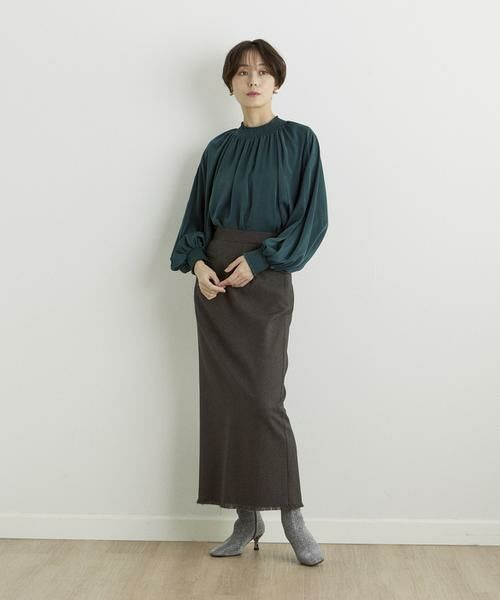 サージストレッチタイトスカート （ミニ・ひざ丈スカート）｜INED