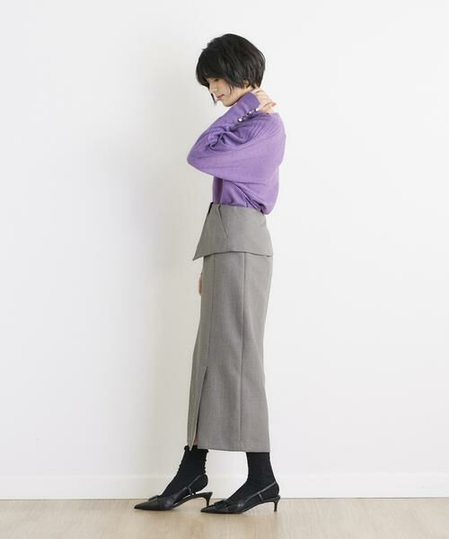 INED CLARO / イネドクラロ ミニ・ひざ丈スカート | コルセット付きタイトスカート | 詳細12