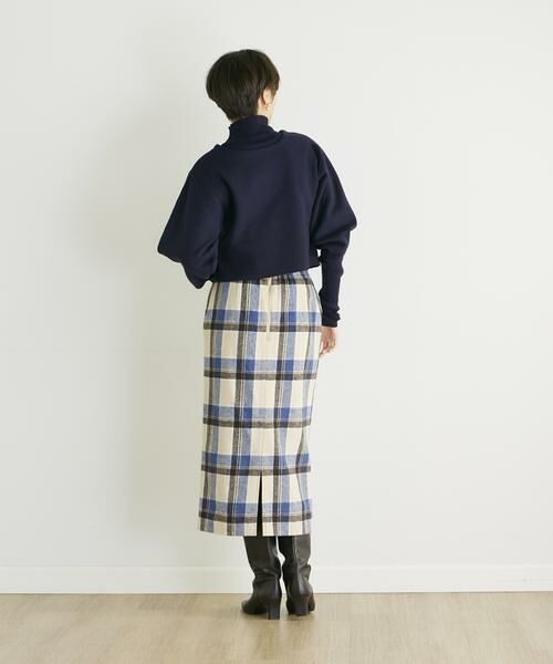 INED CLARO / イネドクラロ ミニ・ひざ丈スカート | チェックタイトスカート | 詳細12