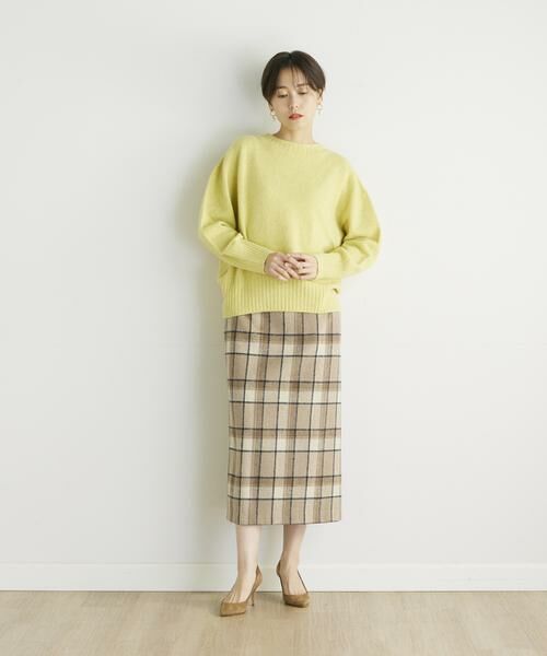 INED CLARO / イネドクラロ ミニ・ひざ丈スカート | チェックタイトスカート | 詳細6