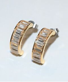 cloenc / クロエンス ピアス・イヤリング | 【November】ストライプジルコンチタンピアス