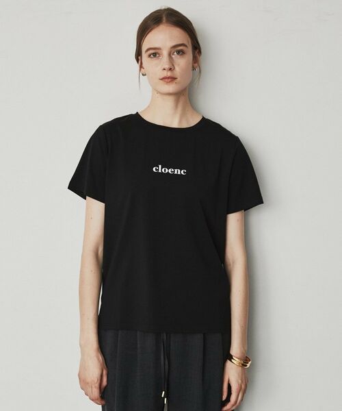 cloenc / クロエンス Tシャツ | ロゴ入りストレッチTシャツ | 詳細1