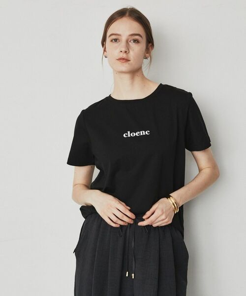 cloenc / クロエンス Tシャツ | ロゴ入りストレッチTシャツ | 詳細12