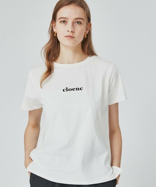 cloenc / クロエンス Tシャツ | ロゴ入りストレッチTシャツ | 詳細8