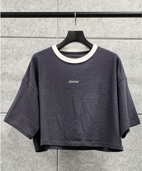cloenc / クロエンス Tシャツ | ロゴショート丈リンガーTシャツ | 詳細10