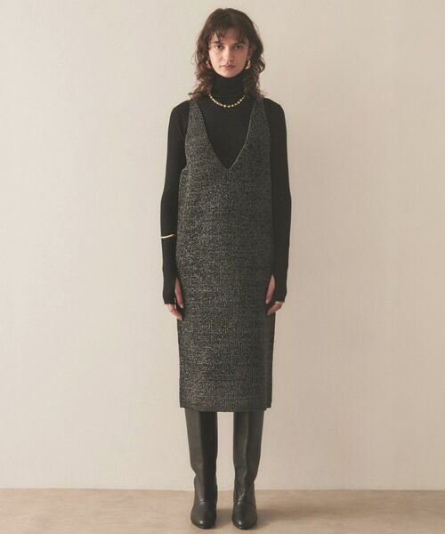 cloenc / クロエンス ロング・マキシ丈ワンピース | ローゲージラメニットワンピース | 詳細18