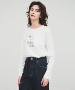 cloenc / クロエンス Tシャツ | 【手洗い可】箔プリントロゴTシャツ