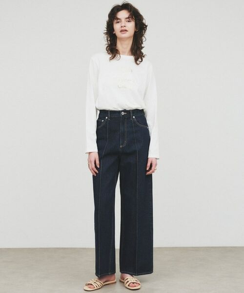 cloenc / クロエンス Tシャツ | 【手洗い可】箔プリントロゴTシャツ | 詳細1