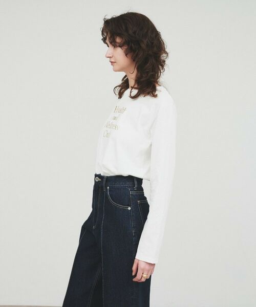 cloenc / クロエンス Tシャツ | 【手洗い可】箔プリントロゴTシャツ | 詳細2