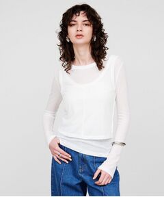 cloenc / クロエンス その他トップス | 【手洗い可】シアーレイヤードプルオーバー