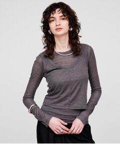 cloenc / クロエンス その他トップス | 【手洗い可】シアーレイヤードプルオーバー