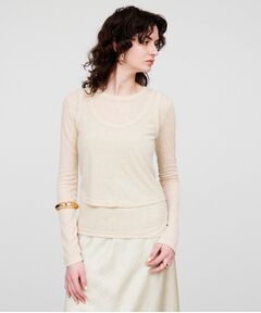 cloenc / クロエンス その他トップス | 【手洗い可】シアーレイヤードプルオーバー