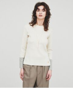 cloenc / クロエンス ニット・セーター | 【手洗い可】ポイントカラーニットプルオーバー