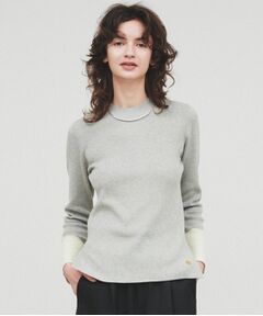 cloenc / クロエンス ニット・セーター | 【手洗い可】ポイントカラーニットプルオーバー