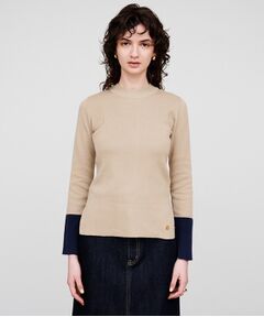 cloenc / クロエンス ニット・セーター | 【手洗い可】ポイントカラーニットプルオーバー