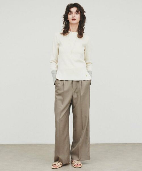 cloenc / クロエンス ニット・セーター | 【手洗い可】ポイントカラーニットプルオーバー | 詳細1