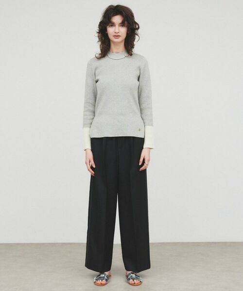cloenc / クロエンス ニット・セーター | 【手洗い可】ポイントカラーニットプルオーバー | 詳細10
