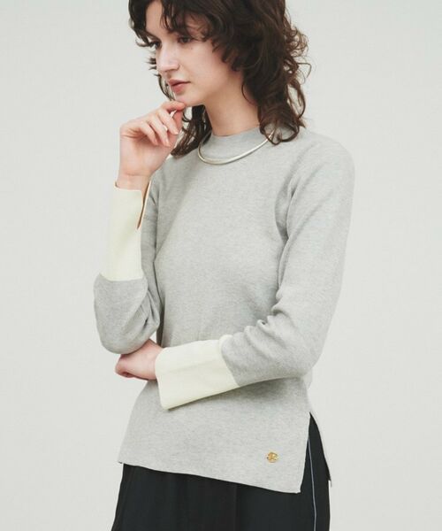 cloenc / クロエンス ニット・セーター | 【手洗い可】ポイントカラーニットプルオーバー | 詳細12