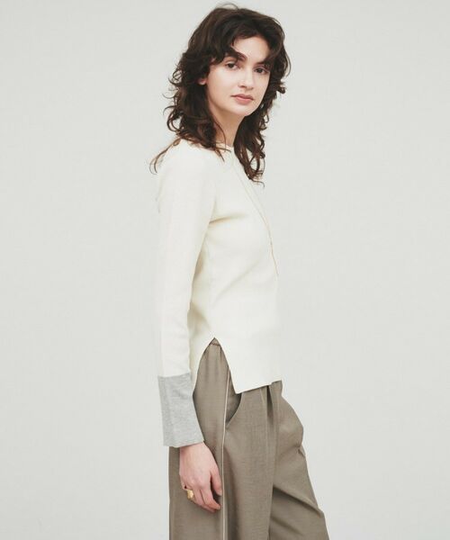 cloenc / クロエンス ニット・セーター | 【手洗い可】ポイントカラーニットプルオーバー | 詳細2