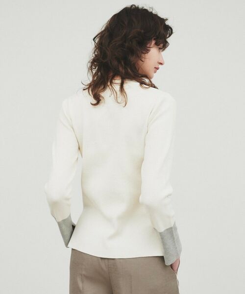 cloenc / クロエンス ニット・セーター | 【手洗い可】ポイントカラーニットプルオーバー | 詳細3