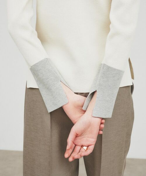 cloenc / クロエンス ニット・セーター | 【手洗い可】ポイントカラーニットプルオーバー | 詳細4