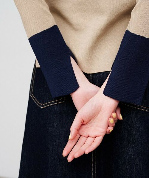 cloenc / クロエンス ニット・セーター | 【手洗い可】ポイントカラーニットプルオーバー | 詳細9