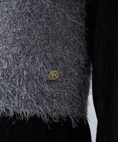 cloenc / クロエンス ベスト | 【手洗い可】ラメフェザーニットビスチェ | 詳細20