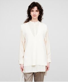 cloenc / クロエンス ベスト | 【手洗い可】Vネックニットベスト