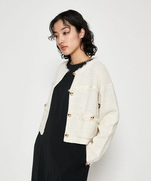 cloenc / クロエンス カーディガン・ボレロ | 【手洗い可】ツイードニットカーディガン | 詳細17