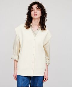 cloenc / クロエンス ベスト | 【手洗い可】ミドルゲージニットジレ