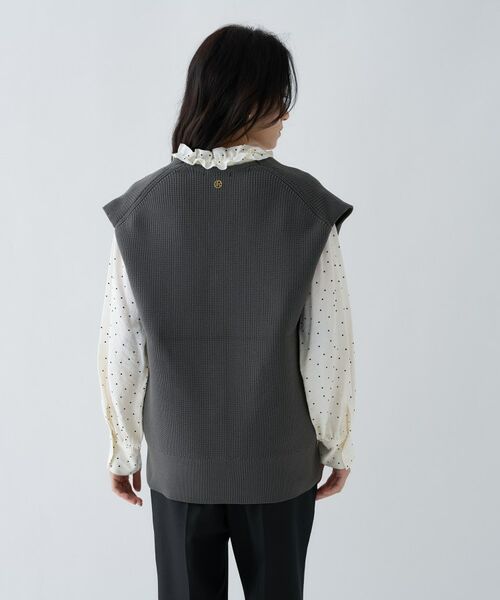 cloenc / クロエンス ベスト | 【手洗い可】ミドルゲージニットジレ | 詳細22
