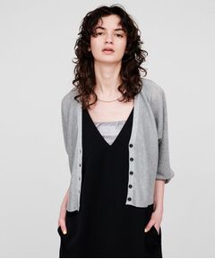 cloenc / クロエンス カーディガン・ボレロ | 【手洗い可】ラメシアーショートカーディガン
