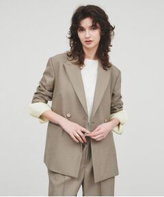 cloenc / クロエンス テーラードジャケット | 【セットアップ／手洗い可】ポイントカラーテーラードジャケット