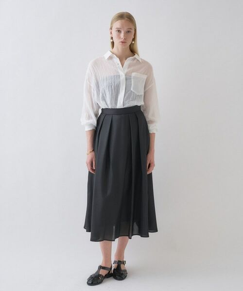 cloenc / クロエンス ロング・マキシ丈スカート | 【手洗い可】タックフレアスカート | 詳細16